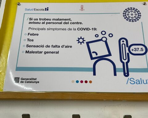 Mesures COVID al Col·legi Episcopal de Lleida (Pròpia)