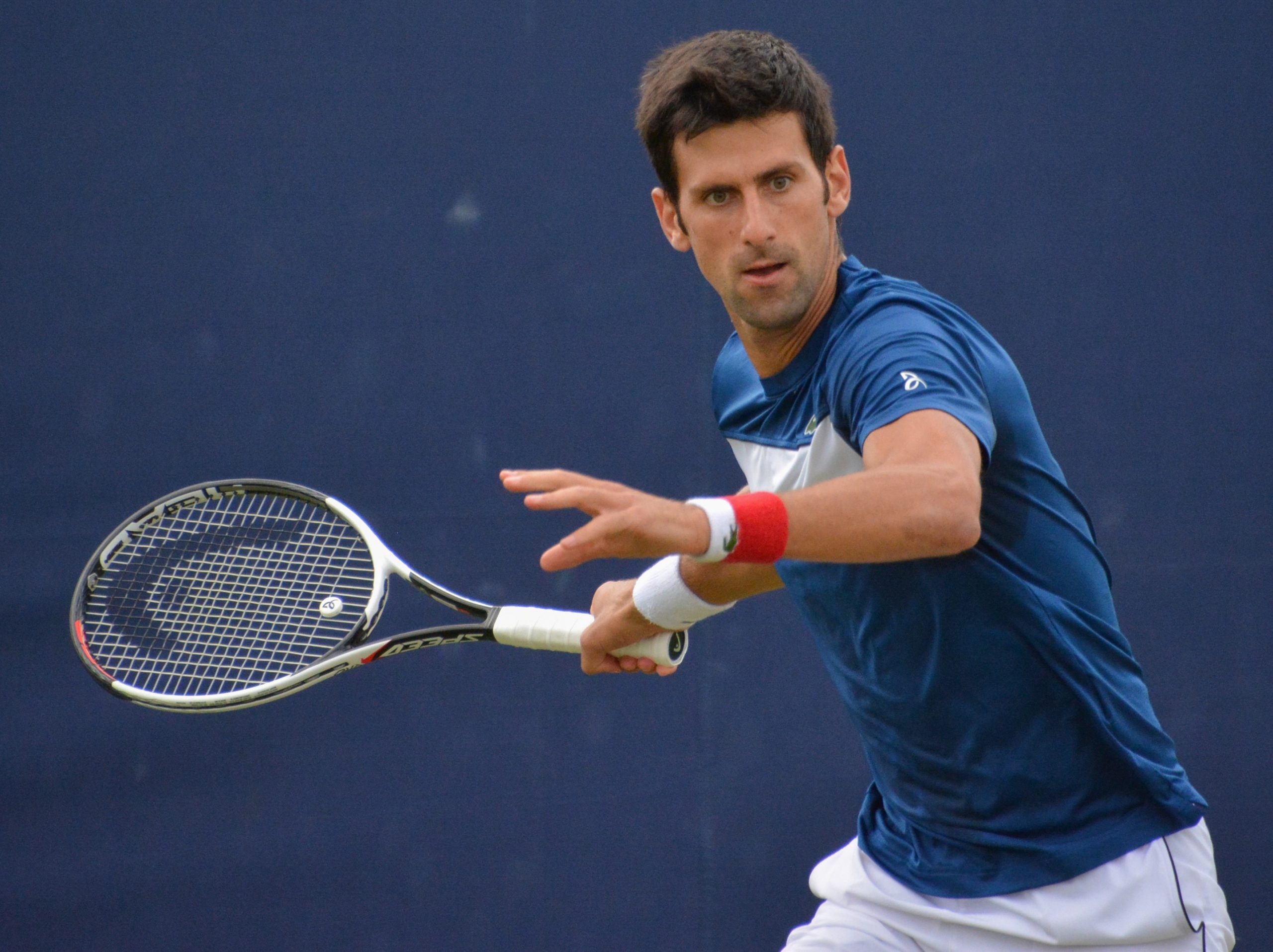 Novak Djokovic durant un torneig al 2018 (per Carina06 / Wikimedia Commons)