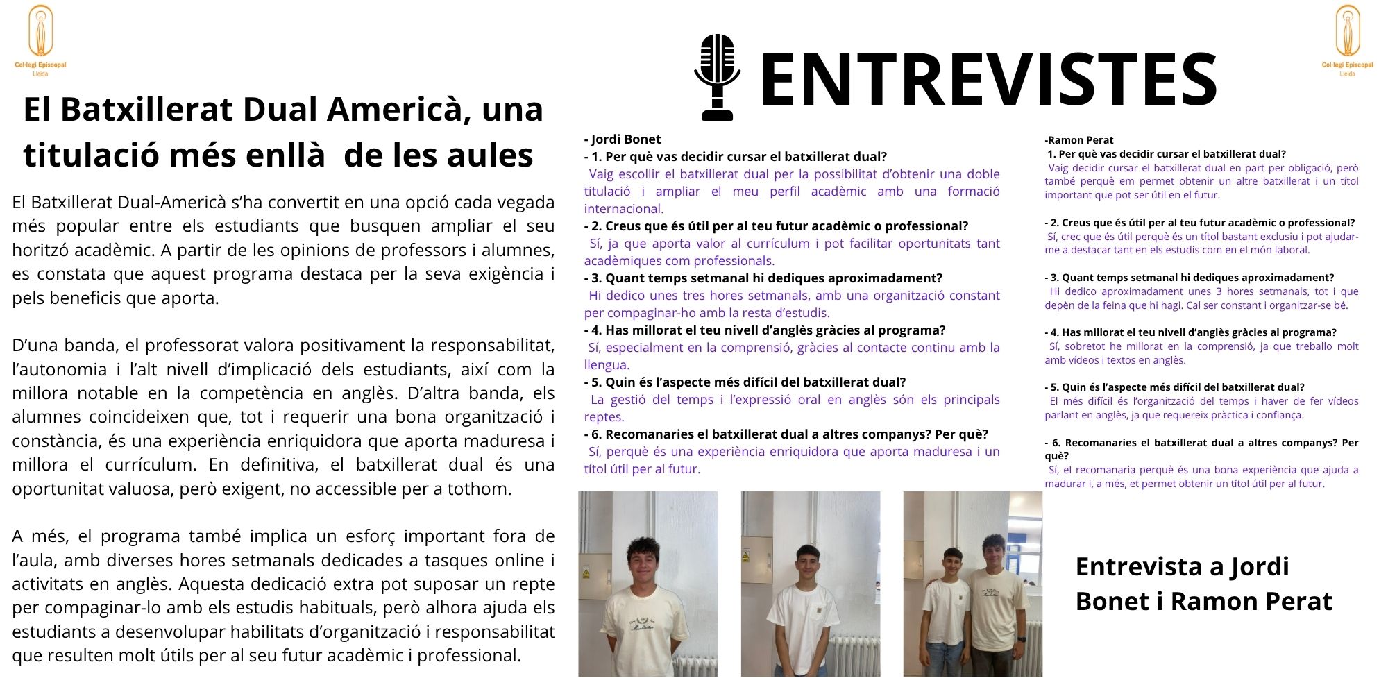 El Batxillerat Dual Americ&agrave;