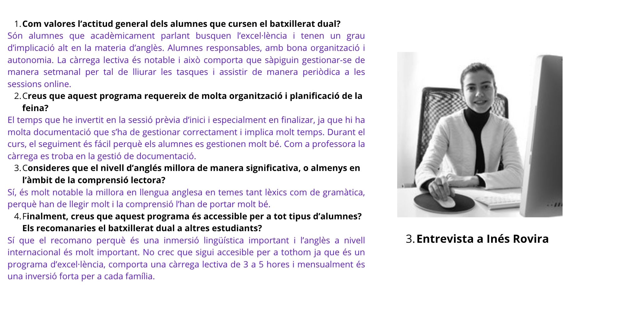 Entrevista a In&eacute;s Rovira